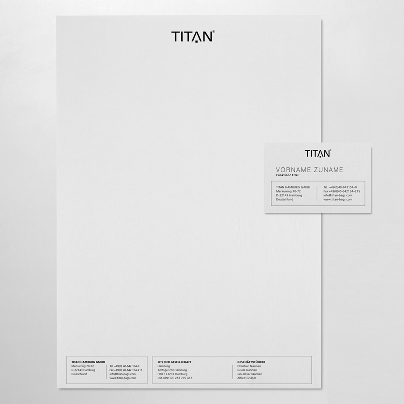 Titan – neue Geschäftsausstattung