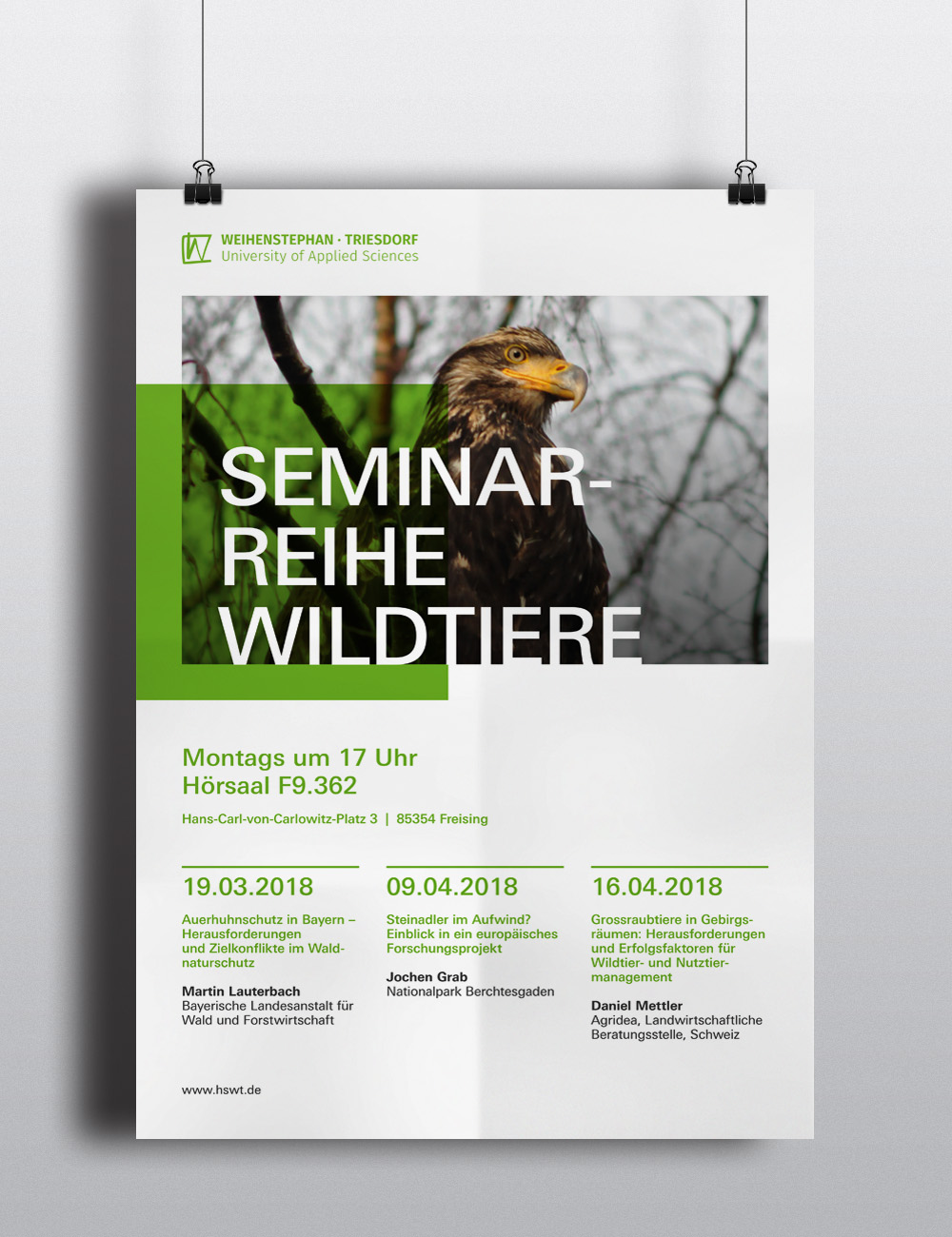 Hochschule Weihenstephan-Triesdorf – Plakat Seminare