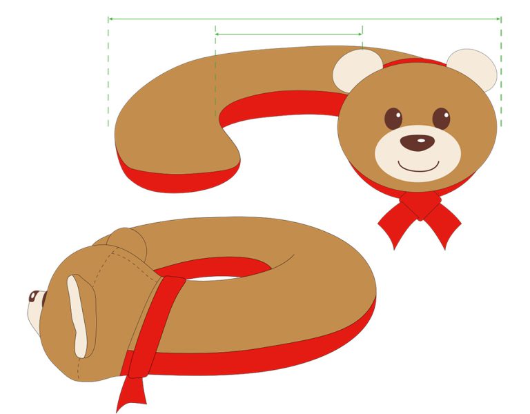 Zuerst habe ich Entwürfe vorbereitet – da das Zielmotiv "Bär" hauptsächlich aus geometrischen Formen besteht, begann ich direkt in Adobe Illustrator.